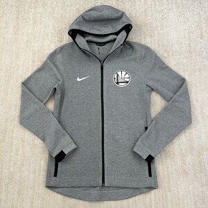 Nike NBA Golden State Warriors Showtime Flex Zip Up Grey Hoodie S